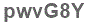 The text to enter in the texbox below is: pwvG8Y