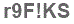 The text to enter in the texbox below is: r9F!KS