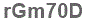 The text to enter in the texbox below is: rGm70D