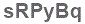 The text to enter in the texbox below is: sRPyBq