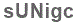 The text to enter in the texbox below is: sUNigc