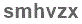The text to enter in the texbox below is: smhvzx
