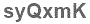 The text to enter in the texbox below is: syQxmK