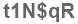 The text to enter in the texbox below is: t1N$qR