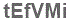 The text to enter in the texbox below is: tEfVMi
