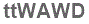 The text to enter in the texbox below is: ttWAWD