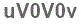 The text to enter in the texbox below is: uV0V0v