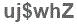 The text to enter in the texbox below is: uj$whZ