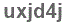 The text to enter in the texbox below is: uxjd4j