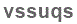 The text to enter in the texbox below is: vssuqs
