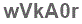The text to enter in the texbox below is: wVkA0r