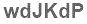 The text to enter in the texbox below is: wdJKdP