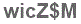 The text to enter in the texbox below is: wicZ$M