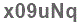 The text to enter in the texbox below is: x09uNq