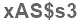 The text to enter in the texbox below is: xAS$s3