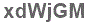 The text to enter in the texbox below is: xdWjGM