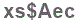 The text to enter in the texbox below is: xs$Aec