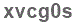 The text to enter in the texbox below is: xvcg0s