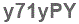 The text to enter in the texbox below is: y71yPY