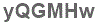 The text to enter in the texbox below is: yQGMHw