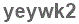 The text to enter in the texbox below is: yeywk2