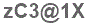 The text to enter in the texbox below is: zC3@1X